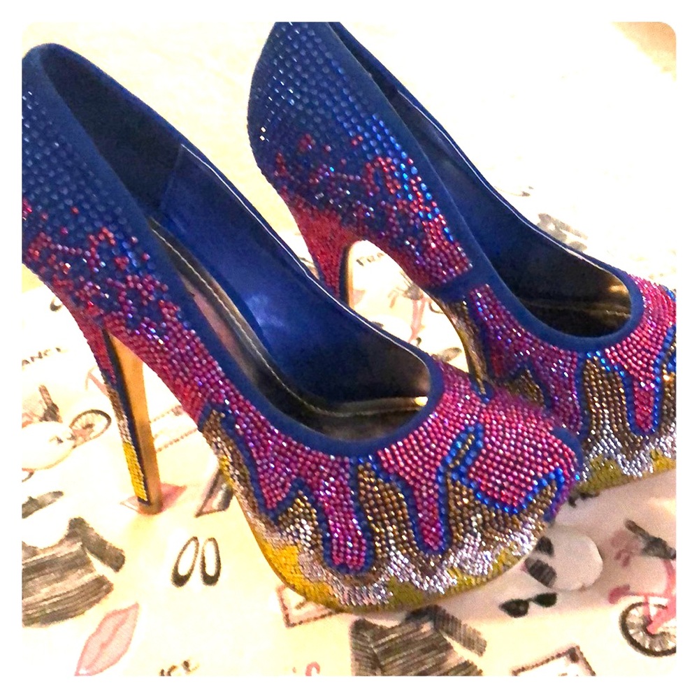 Gorgeous blinged out heels